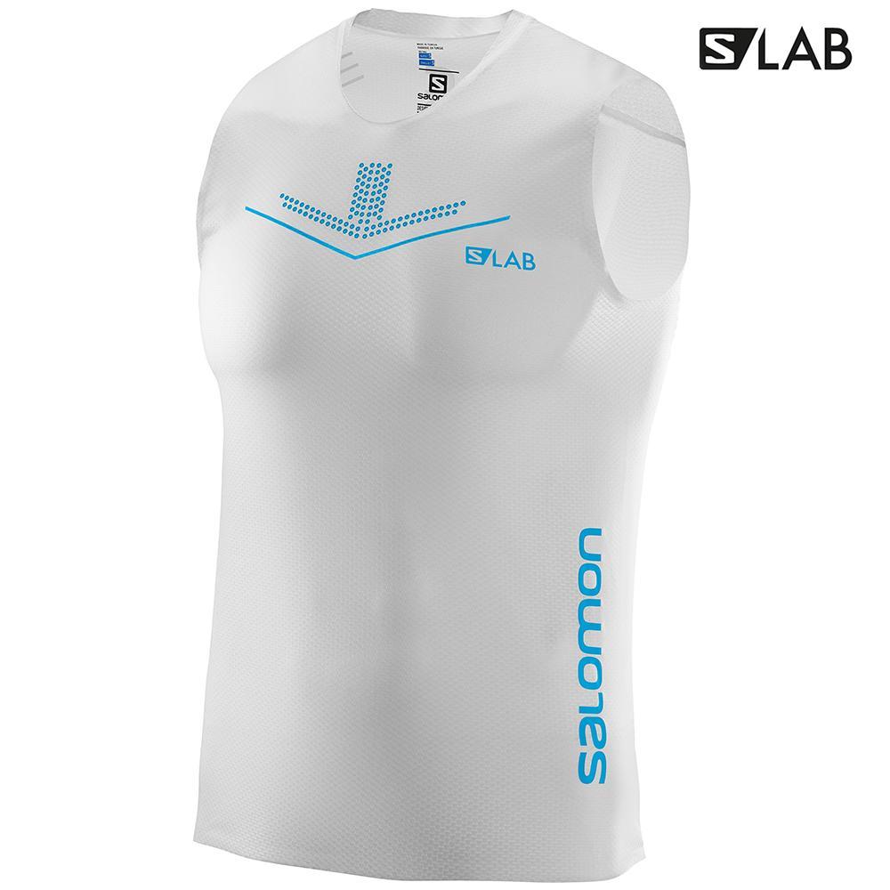 Salomon S/LAB SENSE M Camiseta Sin Mangas Hombre - Blancas - Colombia (53279-TVQM)